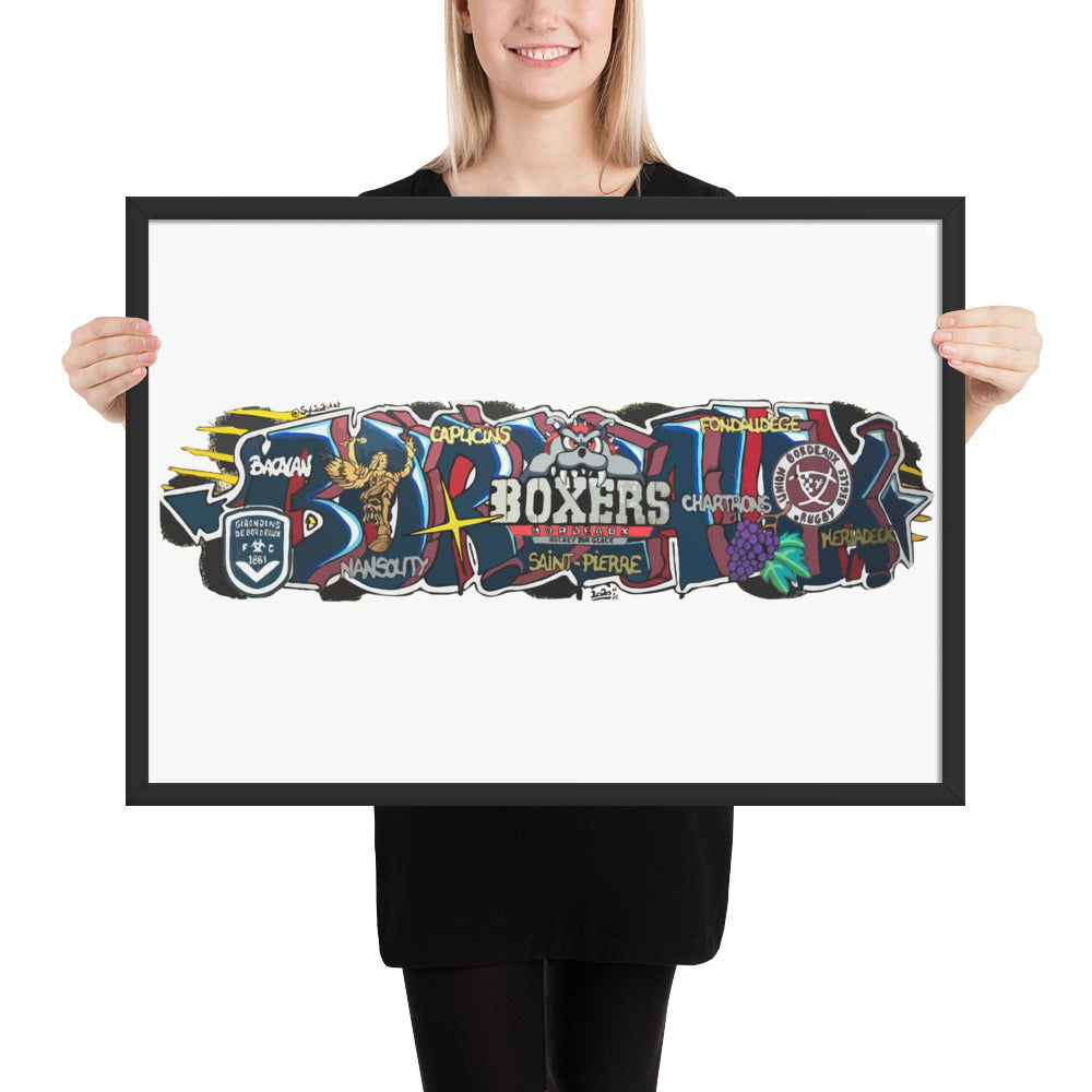 Poster en Papier Mat Encadré