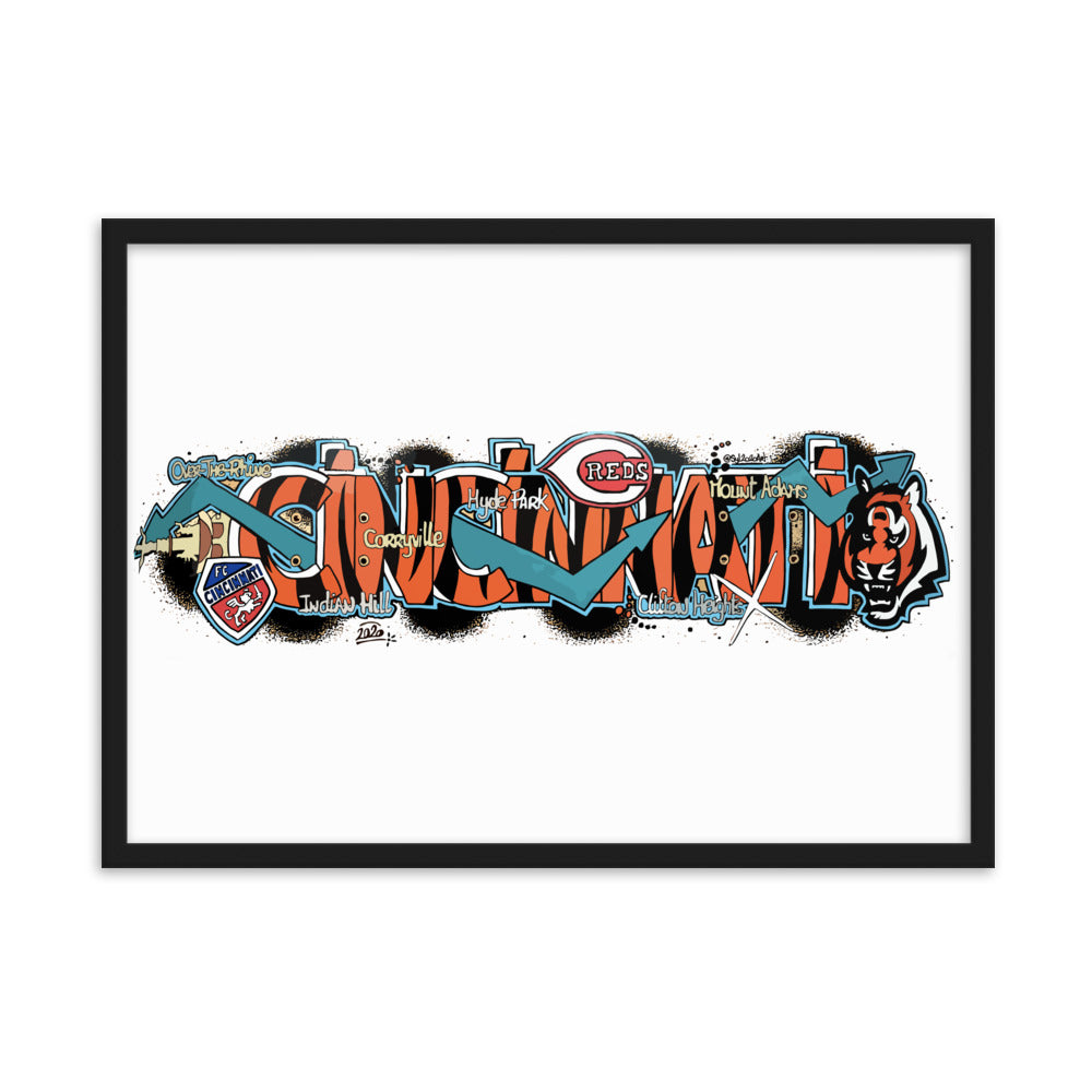 Poster en Papier Mat Encadré