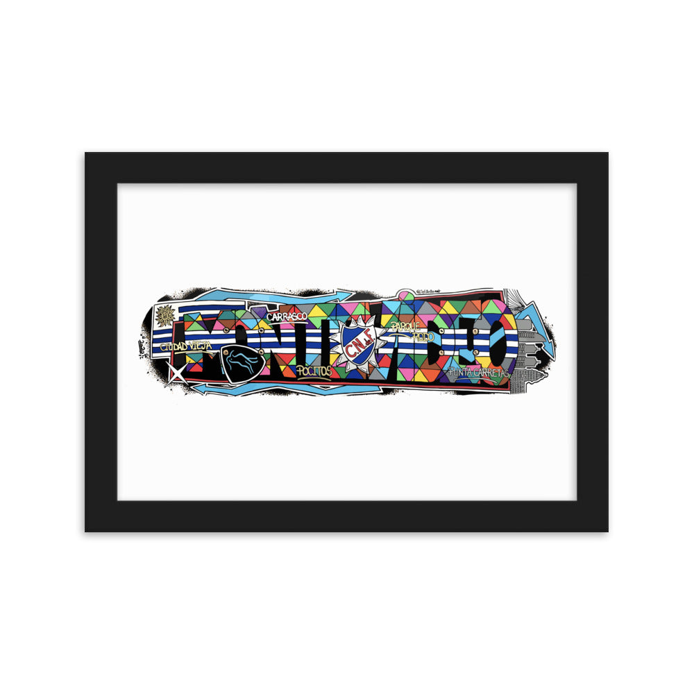 Poster en Papier Mat Encadré