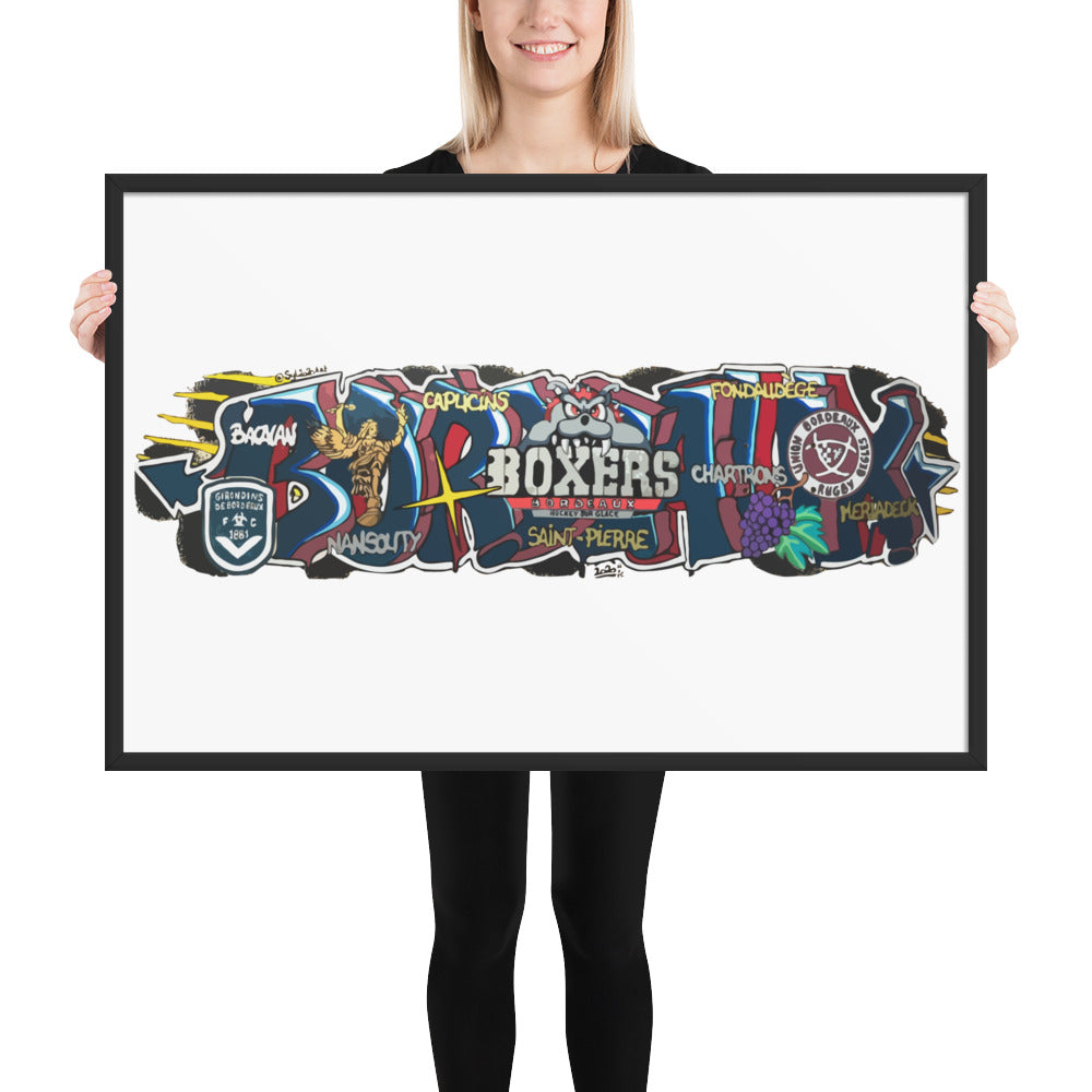 Poster en Papier Mat Encadré