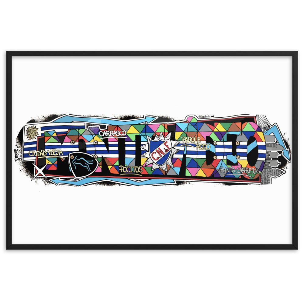 Poster en Papier Mat Encadré