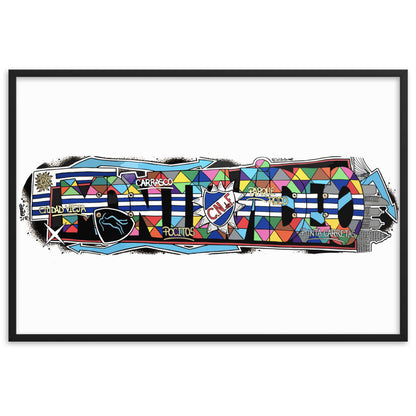 Poster en Papier Mat Encadré