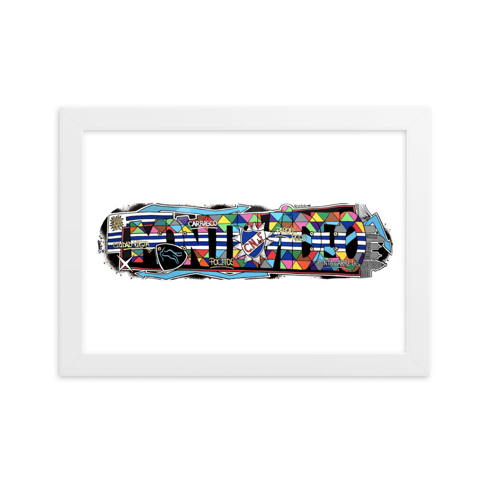 Poster en Papier Mat Encadré