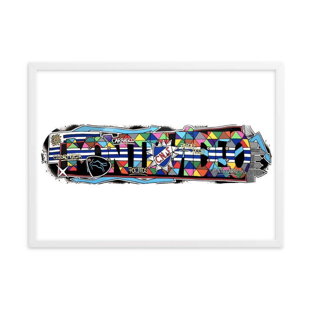 Poster en Papier Mat Encadré